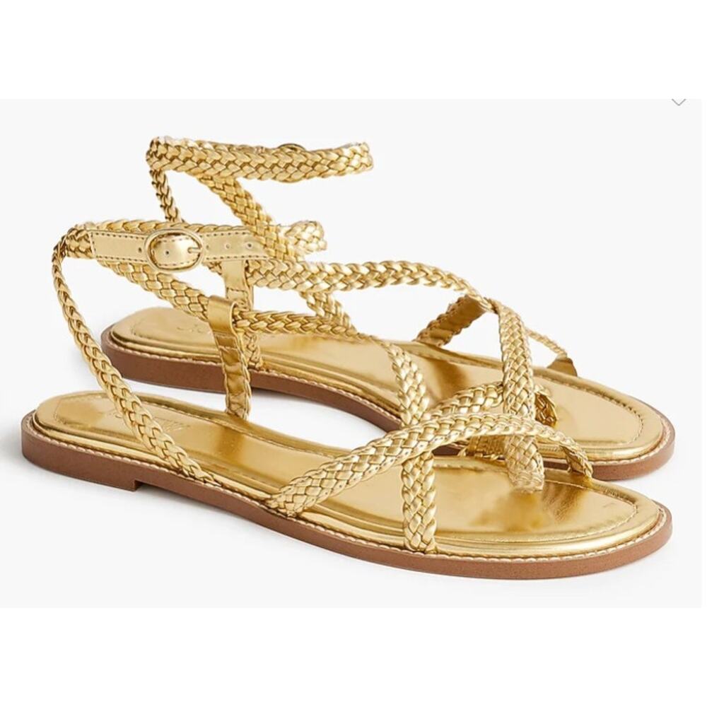 J.Crew Braided Strappy Sandals